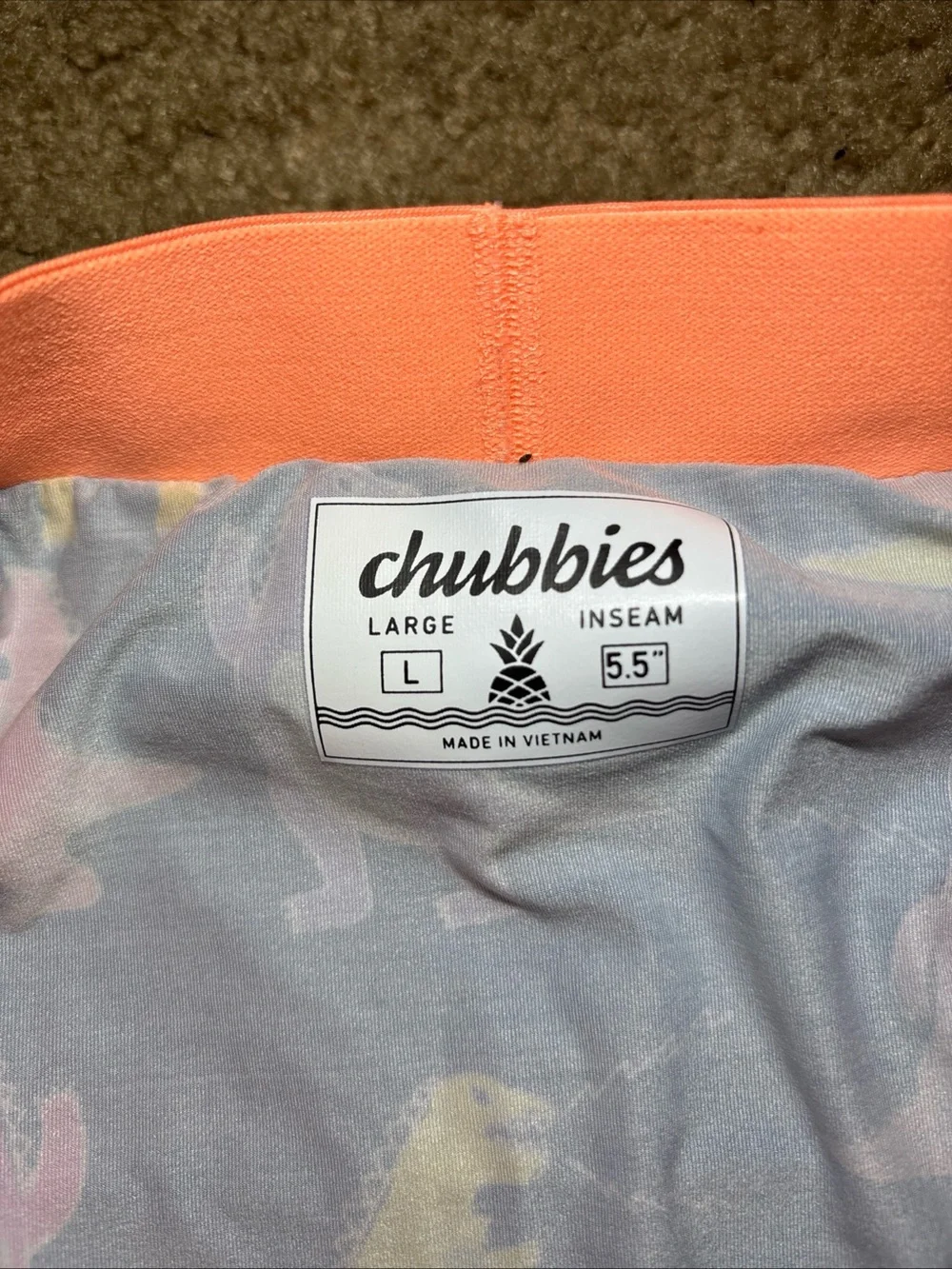 Chubbies Men’s Ultimate Training Shorts with Godzilla Print Lining Size: Large
